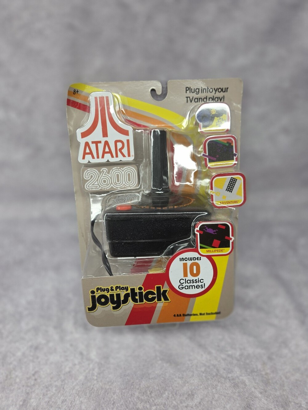 ATARI 2600 Plug & Play Joystick Includes 10 classic Games .